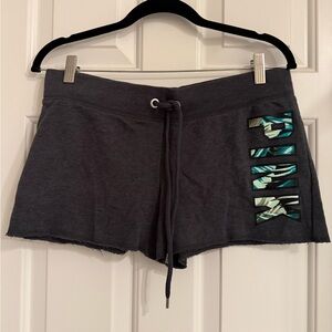 Victoria’s Secret Pink Gray Women's Shorts palm leaves S small